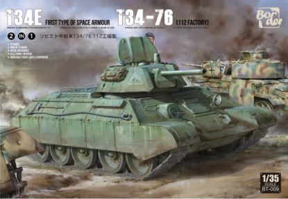 Picture of BORDER MODEL BT009  T-34 screened (type 1) &T-3476 Wooden box limited edition