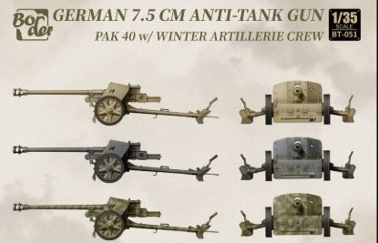 Picture of Germany 7.5CM Anti-Tank Gun  Pak 40 with 3 Figures