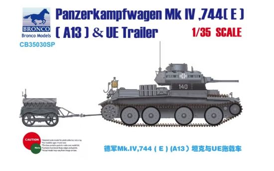 Picture of Panzerkampfwagen Mk.IV, 744(E)(A13) & UE Fuel Tank Trailer