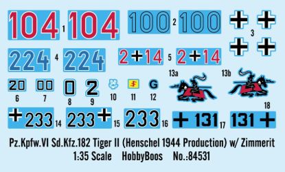 Picture of Pz.Kpfw.VI Sd.Kfz.182 Tiger II (Henschel 1944 Production) w/ Zimmerit