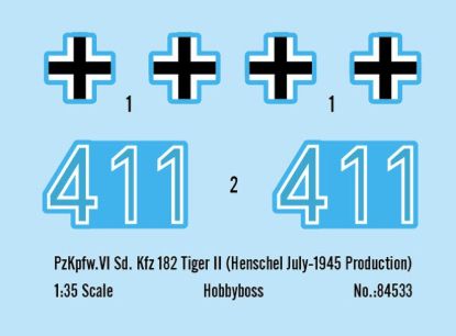 Picture of Pz.Kpfw.VI Sd.Kfz.182 Tiger II ( Henschel July-1945 )