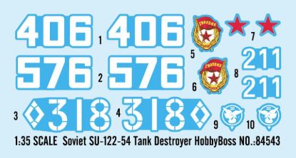 Picture of Soviet SU-122-54 Tank Destroyer