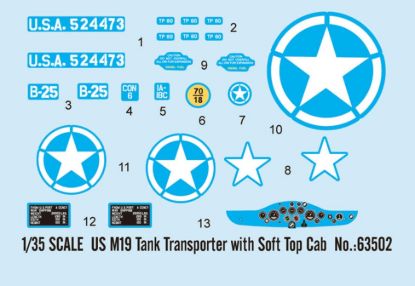 Picture of US M19 Tank Transporter with Soft Top Cab