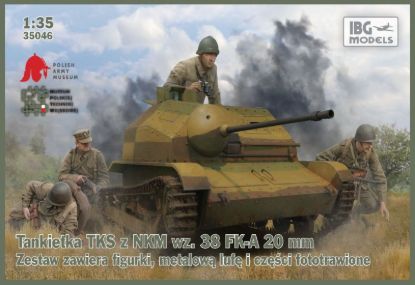 Picture of TKS Tankette with 20mm Gun (includes metal barrel and 2 figures) 