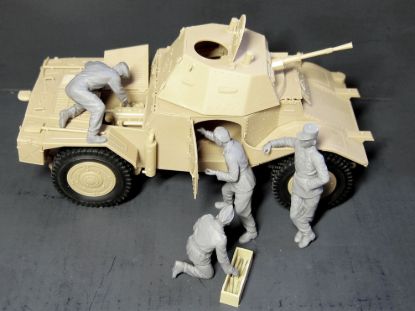 Picture of French Armoured Vehicle Crew (1940) (4 figures)  