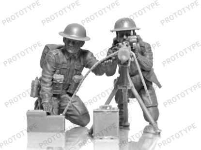Picture of WWII British Vickers MG Crew (Vickers MG & 2 figures)