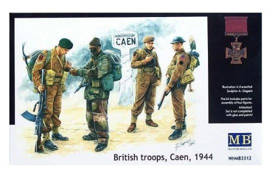 Picture of British troops, Сaen, 1944 