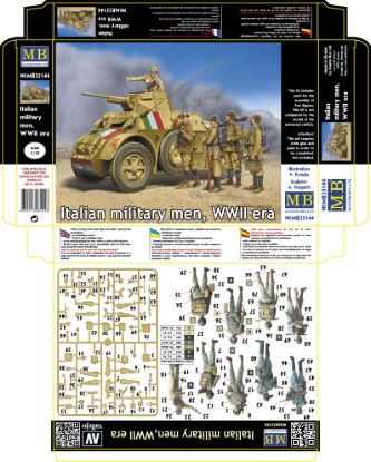 Picture of Italian military men, WWII era 