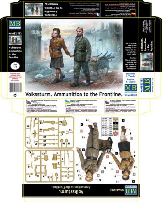 Picture of Volkssturm. Ammunition to the Frontline 