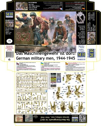 Picture of Germany military men, 1944-1945. Das Maschinengewehr ist dort! 