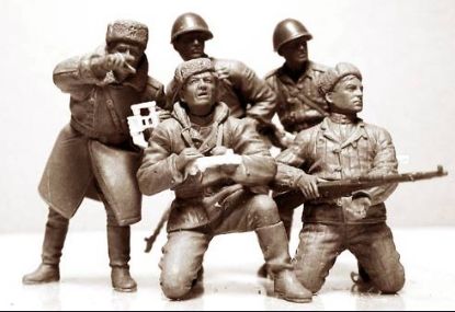 Picture of Photo for the Newspaper. Russian Infantry. Korsun-Shevchenkovskiy, 1944 