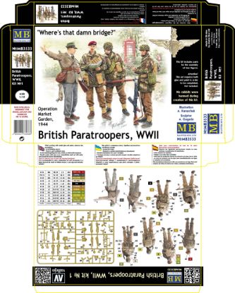 Picture of British paratroopers, 1944. Kit 1 