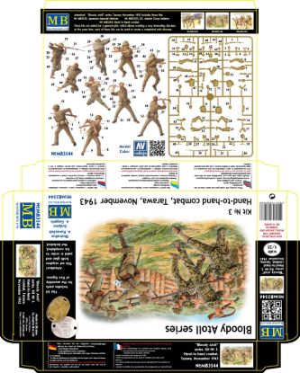 Picture of Bloody Atoll series. Kit No 3, Hand-to-hand combat, Tarawa, November 1943 