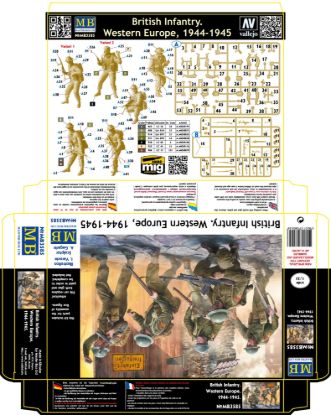 Picture of British Infantry. Western Europe. 1944-1945 