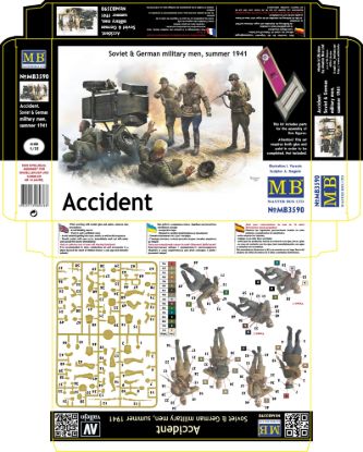 Picture of Accident. Soviet & Germany military men, summer 1941 