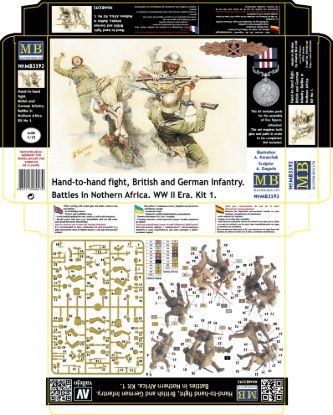 Picture of Hand-to-hand fight, British and Germany Infantry. Battles in Northern Africa. Kit 1 