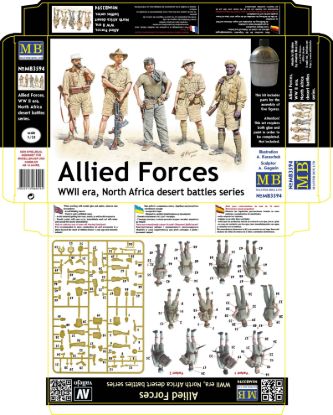 Picture of Allied Forces, WW II era, North Africa desert battles series 