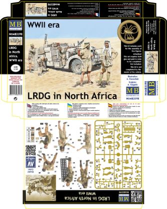 Picture of LRDG in North Africa, WWII era 