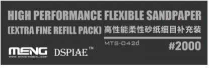 Picture of High Performance Flexible Sandpaper (Extra Fine Refill Pack/2000#)
Thickness: 2mm/3mm/5mm thick, 
Quantity: 6pcs