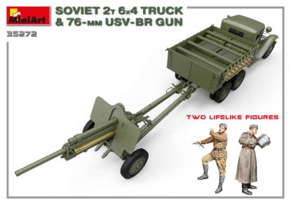 Picture of Soviet 2 t 6x4 Truck with 76 mm USV-BR Gun
