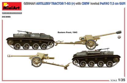Picture of Germany Artillery Tractor T-60 (r) w/PaK40 Gun & Crew