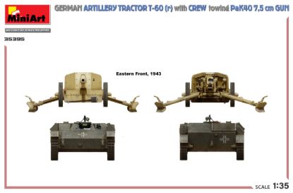 Picture of Germany Artillery Tractor T-60 (r) w/PaK40 Gun & Crew