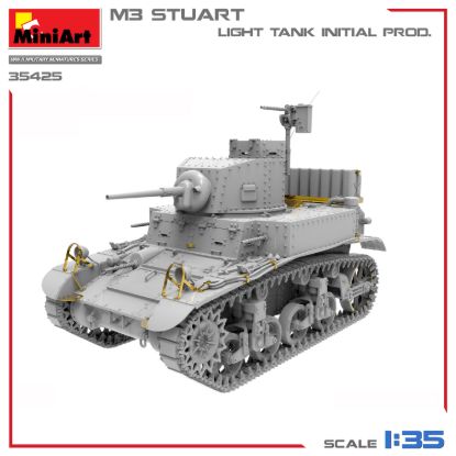 Picture of M3 Stuart Light Tank. Initial Prod.