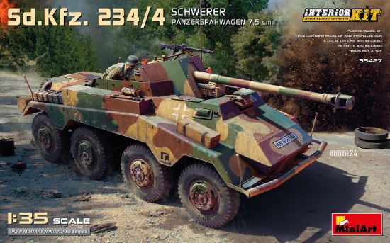 Picture of Sd.Kfz. 234/4 Schwerer Panzerspahwagen 7,5 cm. Interior Kit
