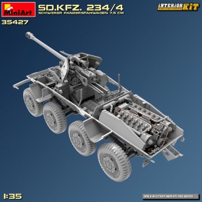 Picture of Sd.Kfz. 234/4 Schwerer Panzerspahwagen 7,5 cm. Interior Kit