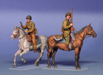 Picture of U.S. Horsemen. Normandy 1944