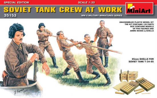 Picture of Soviet Tank Crew at Work. Special Edition