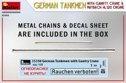 Picture of Germany Tankmen with Gantry Crane & Maybach HL 120 Engine