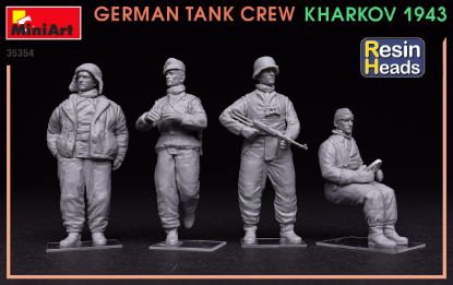 Picture of Germany Tank Crew.Kharkov 1943. Resin Heads