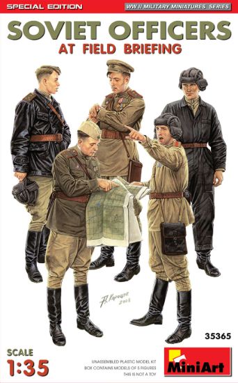 Picture of SOVIET OFFICERS AT FIELD BRIEFING. SPECIAL EDITION