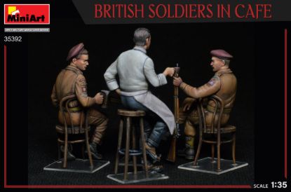 Picture of British Soldiers in Cafe