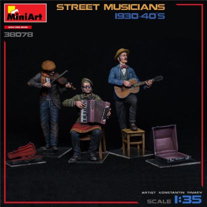 Picture of Street Musicians 1930-40's