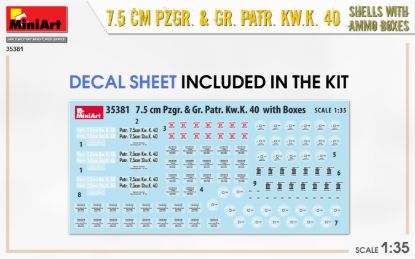 Picture of 7.5 cm Pzgr. & Gr. Patr. Kw.K. 40  Shells with Ammo Boxes