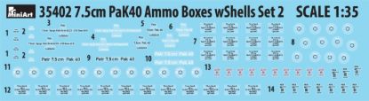 Picture of 7.5cm PaK40 Ammo Boxes w/Shells Set 2