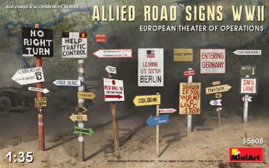 Picture of Allied Road SignsWWII. European Theatre of Oper.
