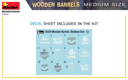 Picture of Wooden Barrels. Medium Size
