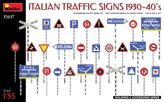 Picture of ITALIAN TRAFFIC SIGNS 1930-40’s