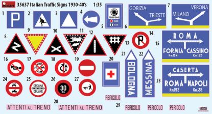 Picture of ITALIAN TRAFFIC SIGNS 1930-40’s
