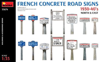 Picture of French Concrete Road Signs 1930-40's. North & East