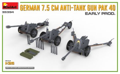 Picture of Germany 7.5cm Anti-Tank Gun PaK 40. Early Prod