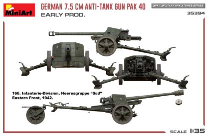 Picture of Germany 7.5cm Anti-Tank Gun PaK 40. Early Prod