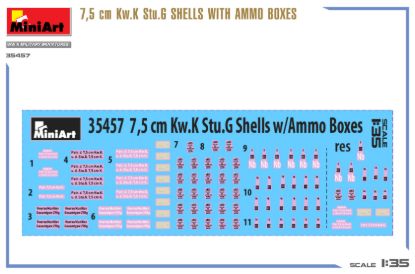 Picture of 7,5 cm Kw.K Stu.G Shells with Ammo Boxes