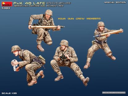 Picture of Germany 7.5cm PaK 40 Late w/Elite Artillerie Regiment Crew. Special Edition