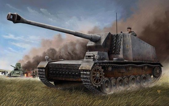 Picture of Germany 12.8cm Tank Destroyer L/61 Sturer Emil Selbstfahrlafette