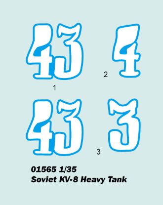 Picture of Soviet KV-8 Heavy Tank                                     