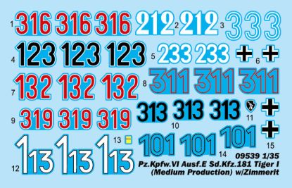 Picture of Pz.Kpfw.VI Ausf.E Sd.Kfz.181 Tiger I (Medium Production) w/ Zimmert  